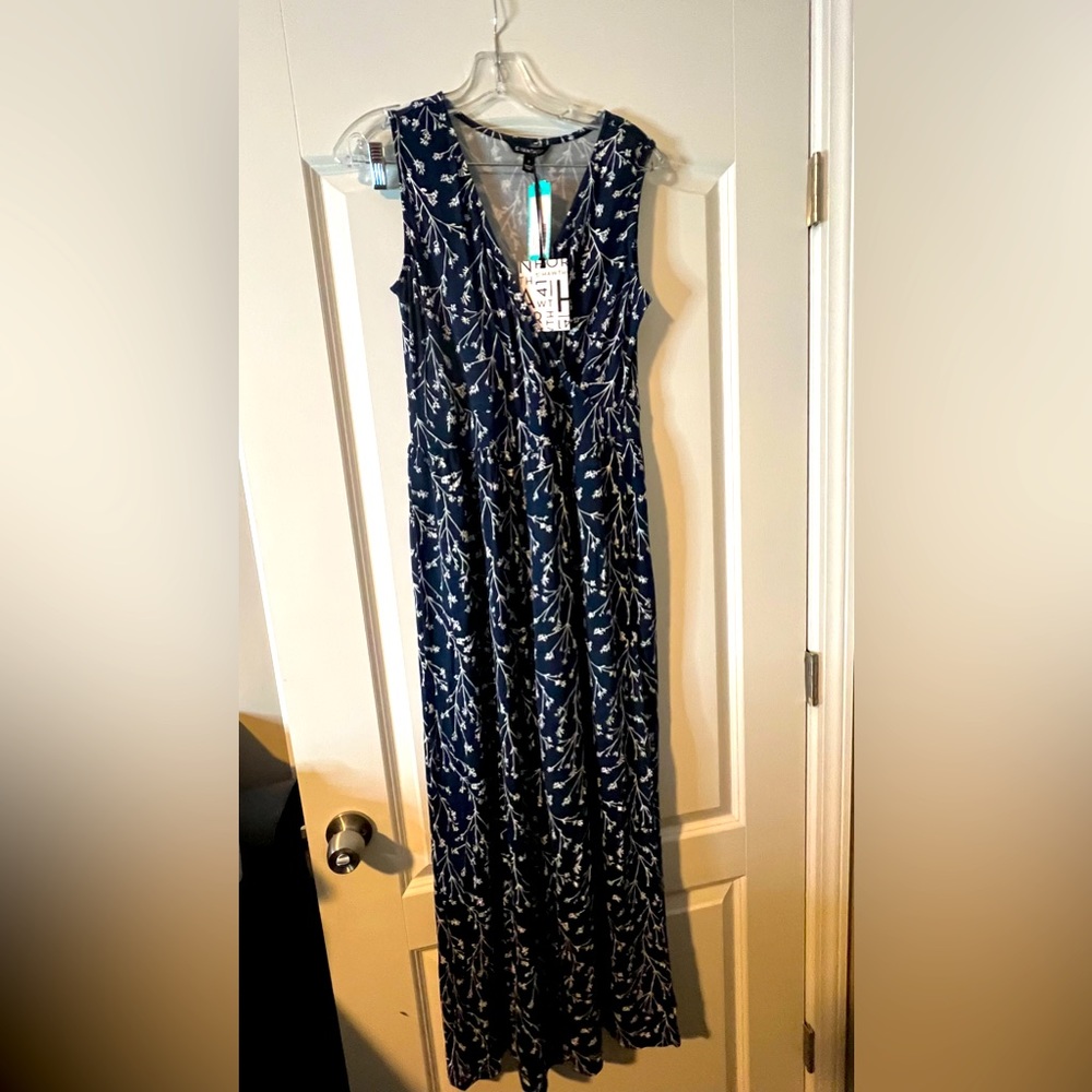 41 Hawthorn Blue and White Jumpsuit
